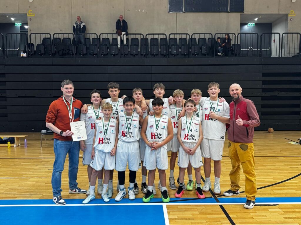 Team mit Coaches Bleymaier und Wasshuber